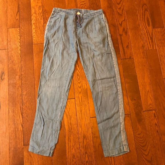 Matilda Jane Pants - Matilda Jane chambray joggers